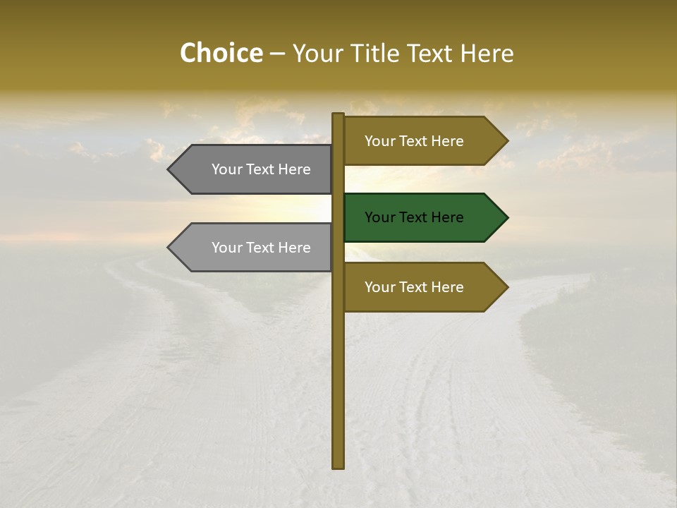 View Sunset Turn PowerPoint Template