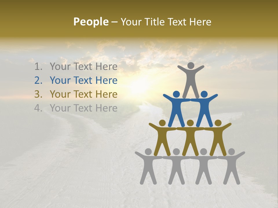 View Sunset Turn PowerPoint Template