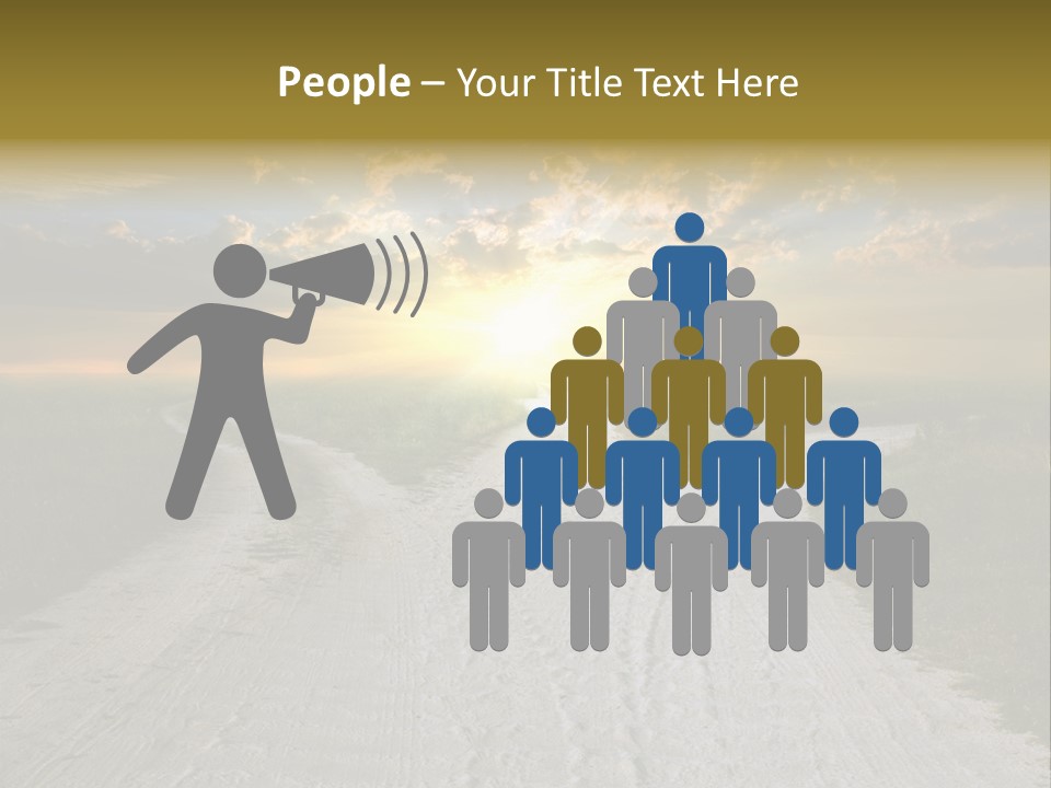 View Sunset Turn PowerPoint Template