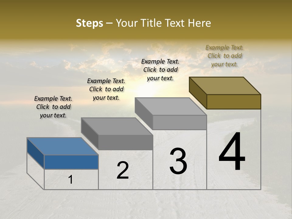 View Sunset Turn PowerPoint Template