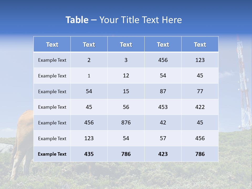 Nature Green Dish PowerPoint Template
