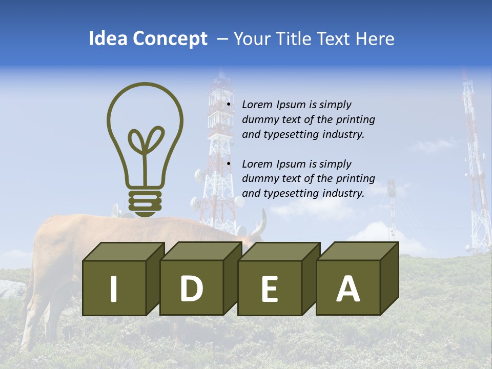 Nature Green Dish PowerPoint Template