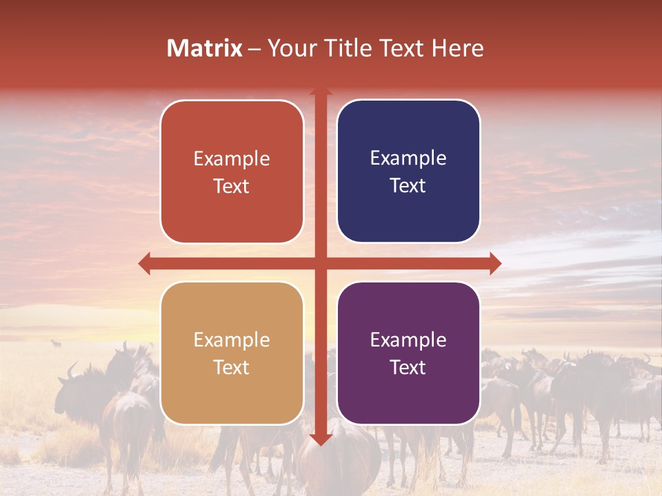 Gnu Africa Mammal PowerPoint Template