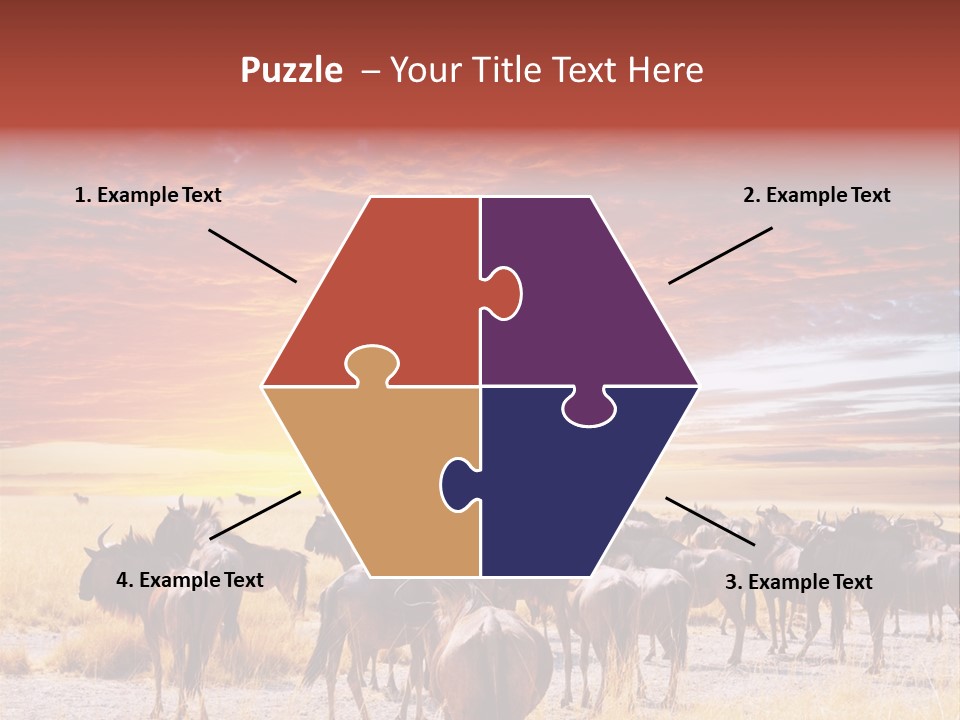 Gnu Africa Mammal PowerPoint Template