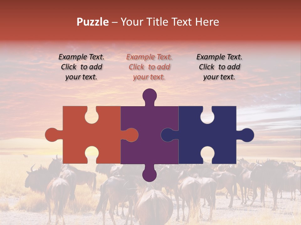 Gnu Africa Mammal PowerPoint Template