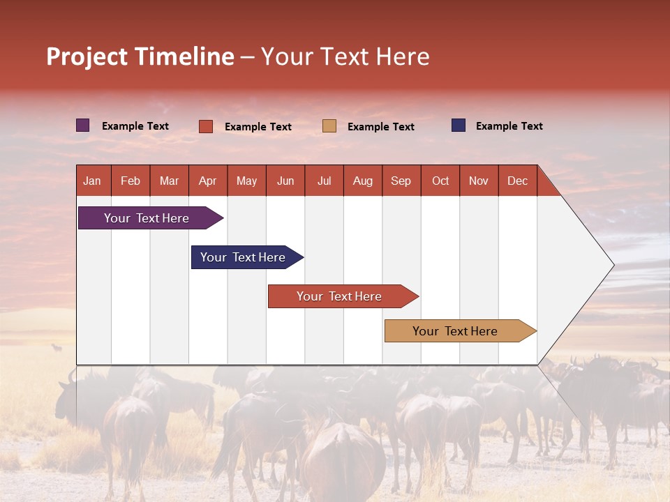 Gnu Africa Mammal PowerPoint Template