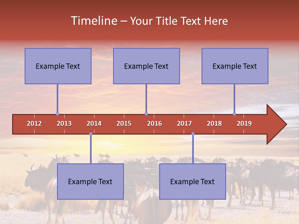 Gnu Africa Mammal PowerPoint Template