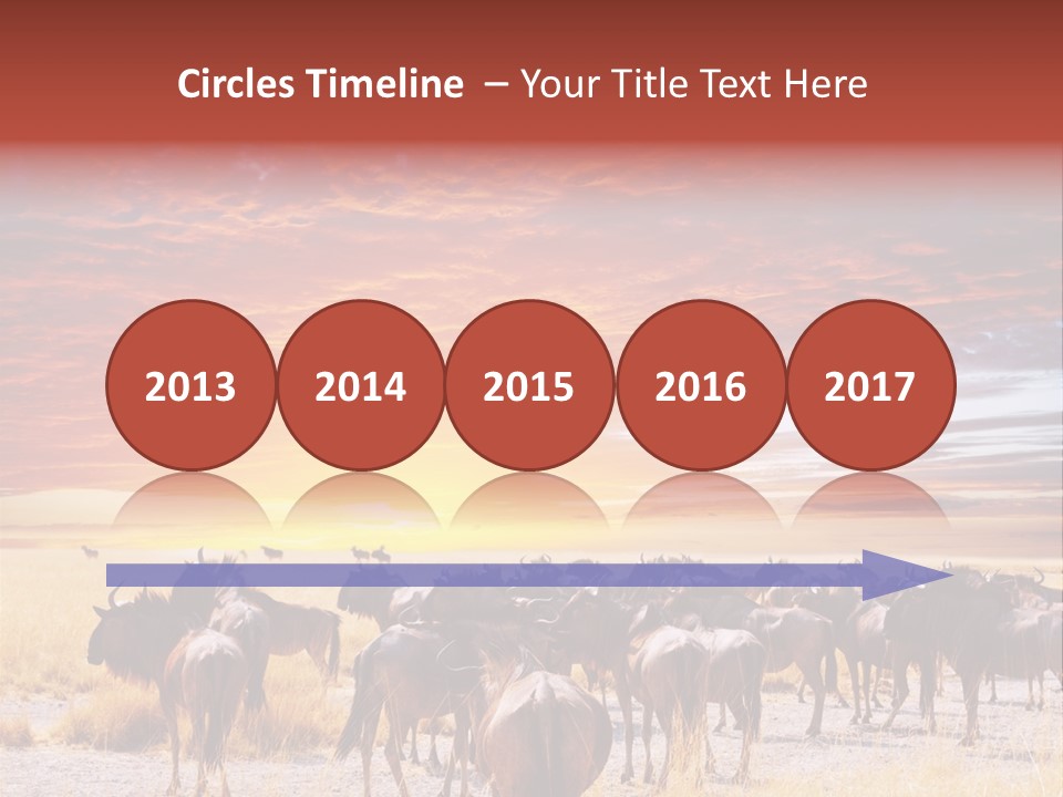 Gnu Africa Mammal PowerPoint Template