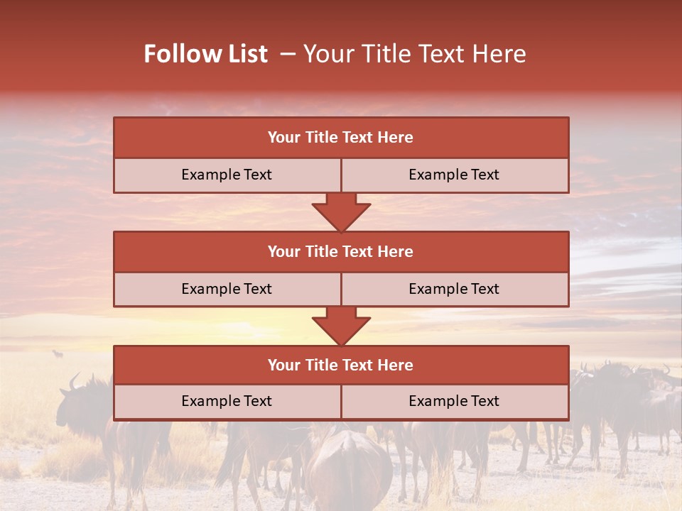 Gnu Africa Mammal PowerPoint Template