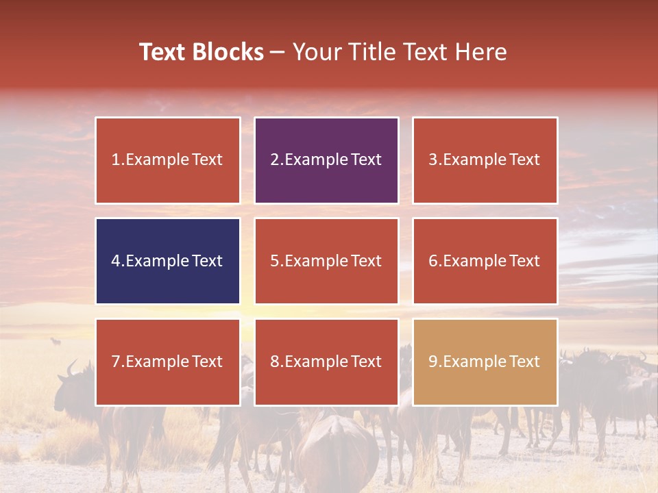 Gnu Africa Mammal PowerPoint Template