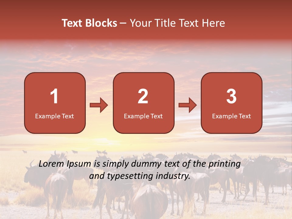Gnu Africa Mammal PowerPoint Template