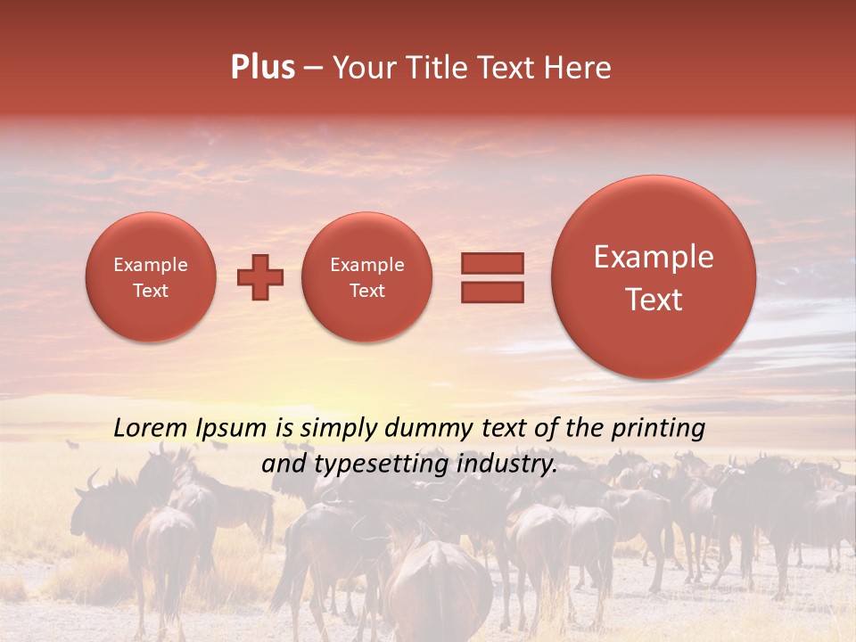 Gnu Africa Mammal PowerPoint Template