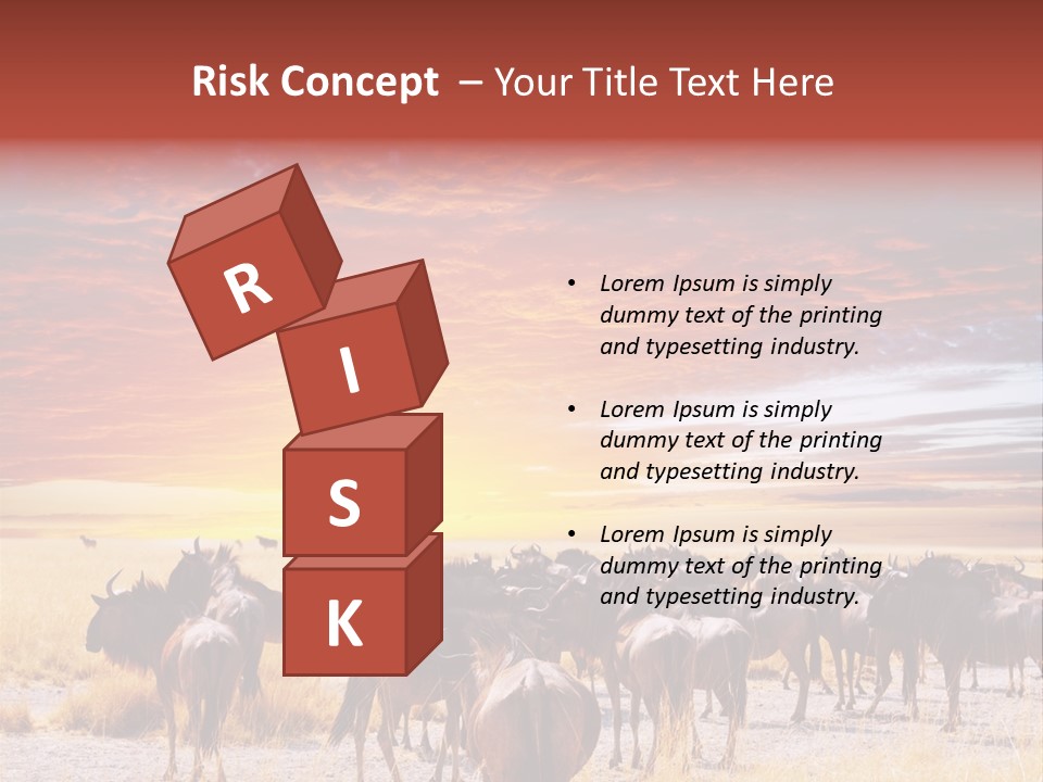 Gnu Africa Mammal PowerPoint Template