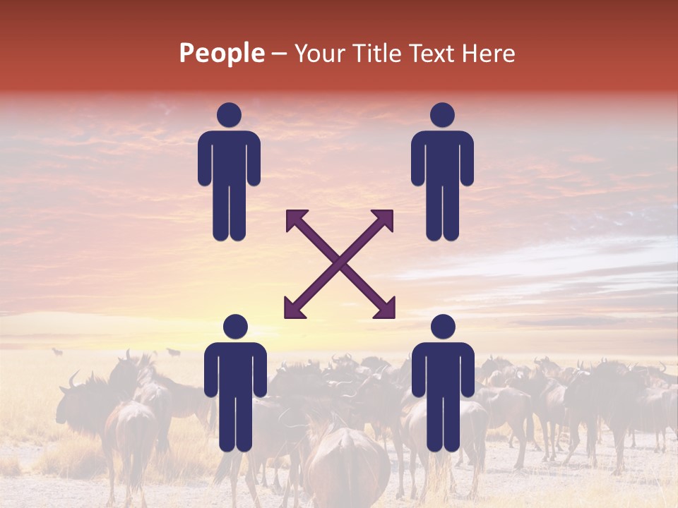 Gnu Africa Mammal PowerPoint Template