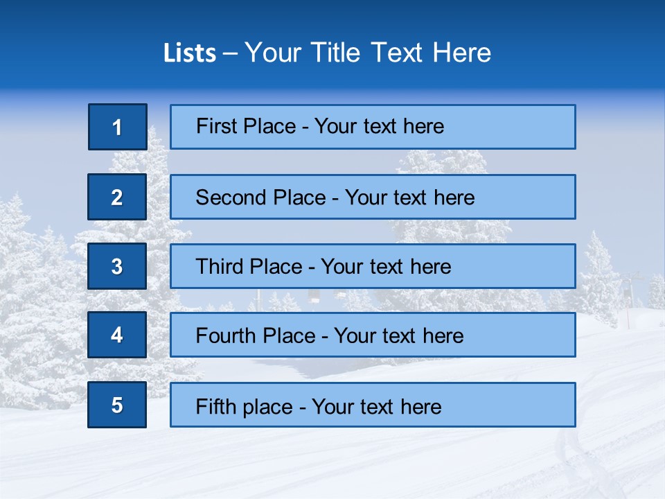 Outside Piste Sky PowerPoint Template