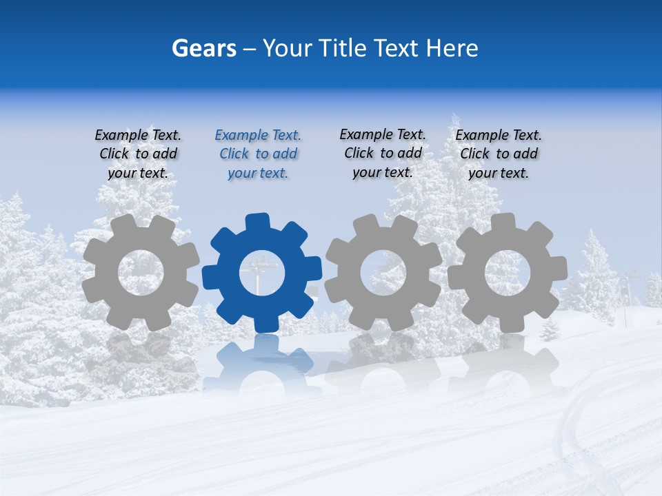 Outside Piste Sky PowerPoint Template