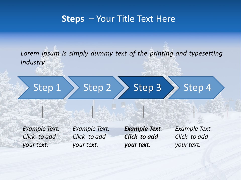 Outside Piste Sky PowerPoint Template