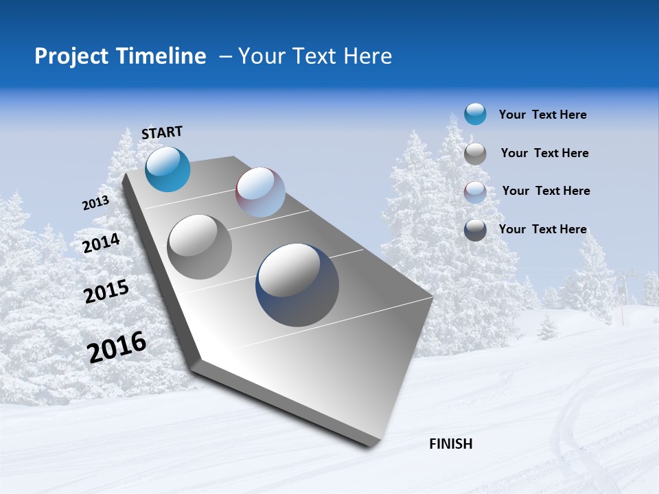 Outside Piste Sky PowerPoint Template