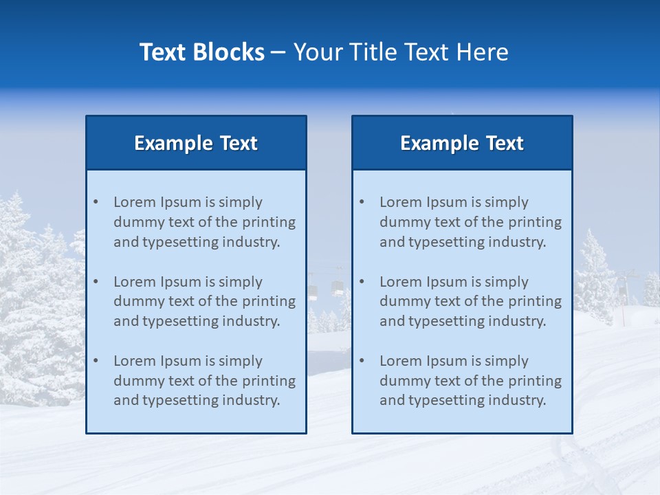 Outside Piste Sky PowerPoint Template