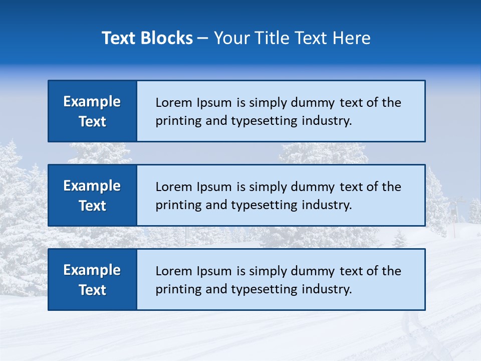 Outside Piste Sky PowerPoint Template