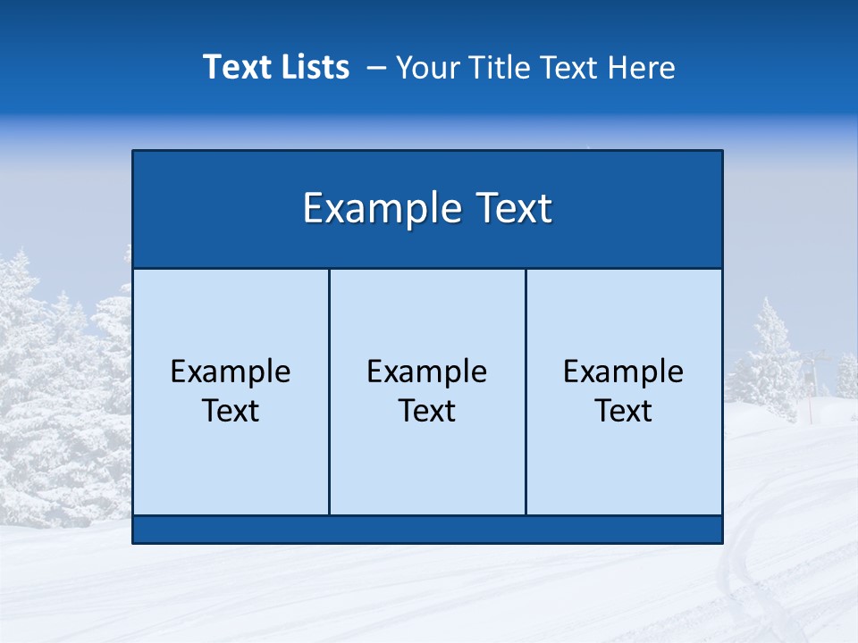 Outside Piste Sky PowerPoint Template