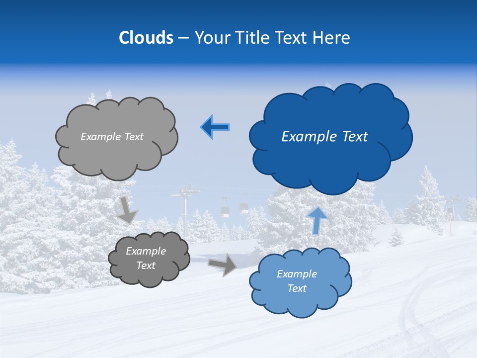 Outside Piste Sky PowerPoint Template