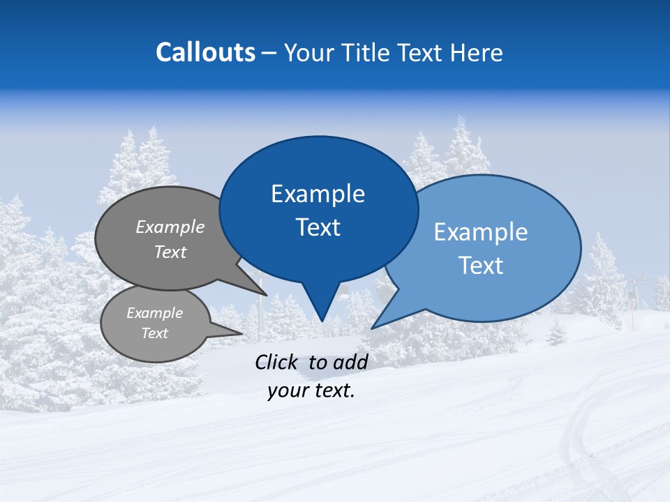 Outside Piste Sky PowerPoint Template