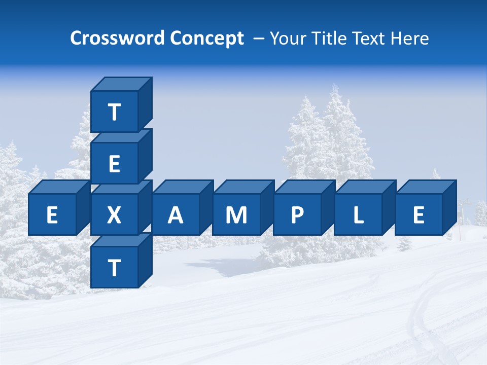 Outside Piste Sky PowerPoint Template