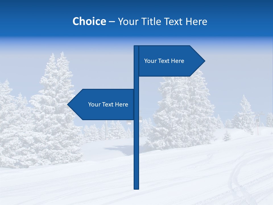 Outside Piste Sky PowerPoint Template