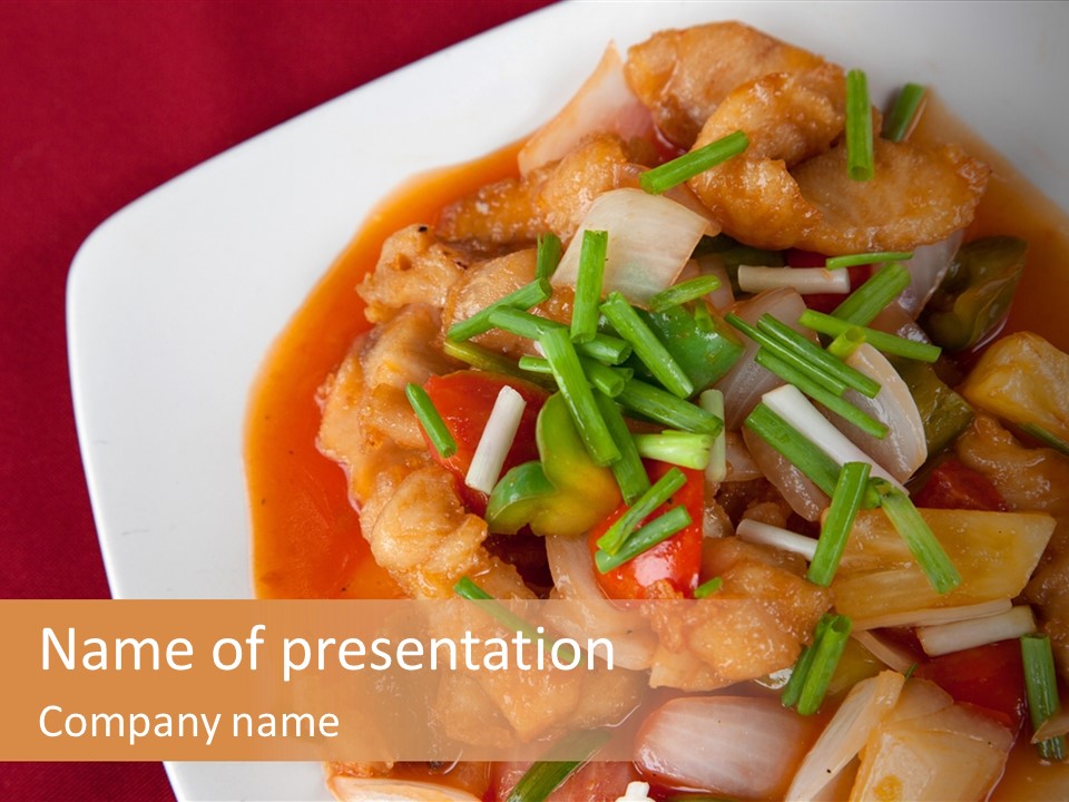 Vegetable Stir Food PowerPoint Template