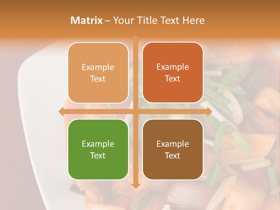 Vegetable Stir Food PowerPoint Template