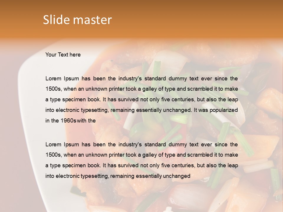 Vegetable Stir Food PowerPoint Template