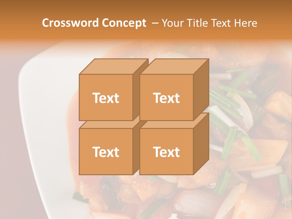 Vegetable Stir Food PowerPoint Template