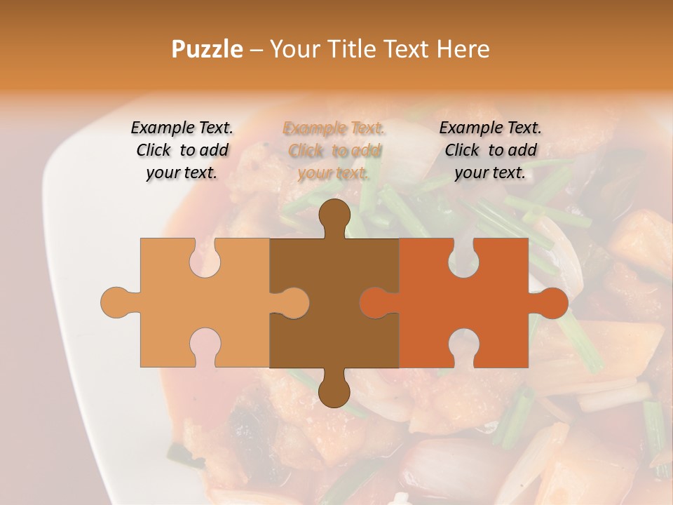 Vegetable Stir Food PowerPoint Template