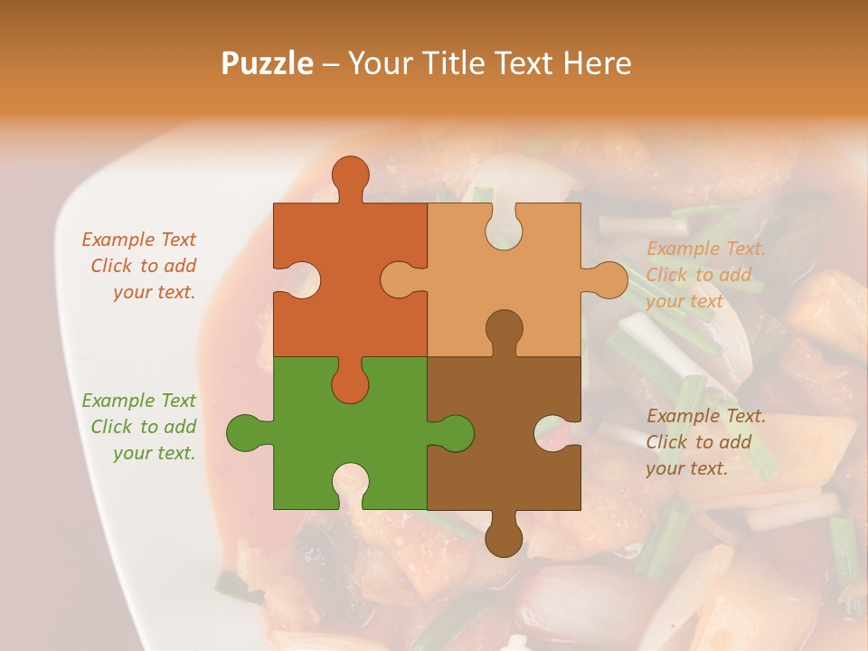 Vegetable Stir Food PowerPoint Template