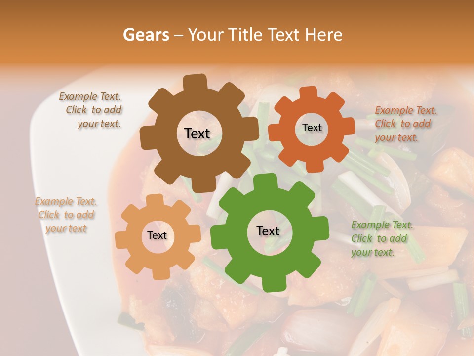 Vegetable Stir Food PowerPoint Template