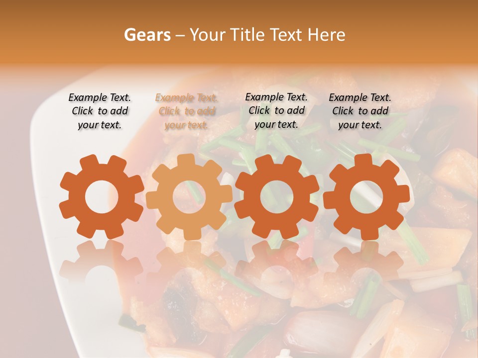 Vegetable Stir Food PowerPoint Template