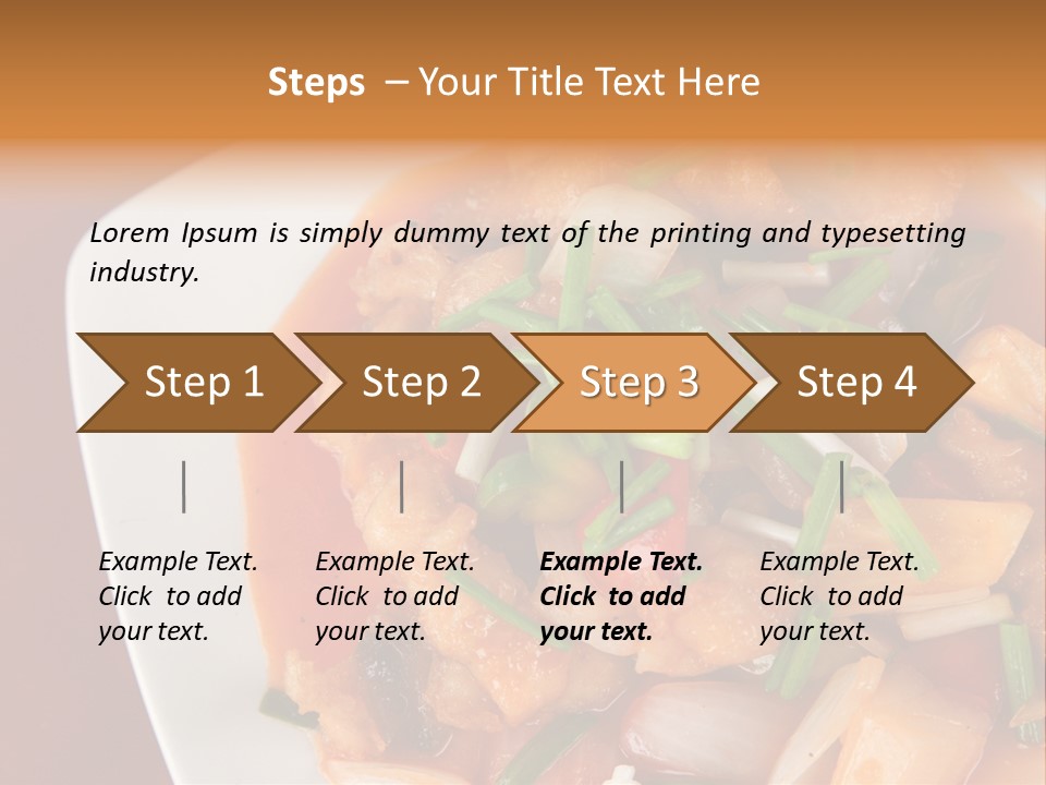 Vegetable Stir Food PowerPoint Template