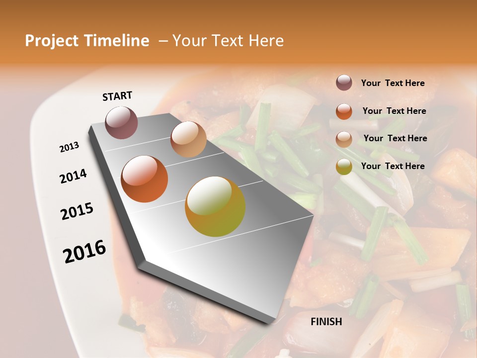Vegetable Stir Food PowerPoint Template