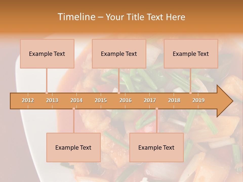 Vegetable Stir Food PowerPoint Template