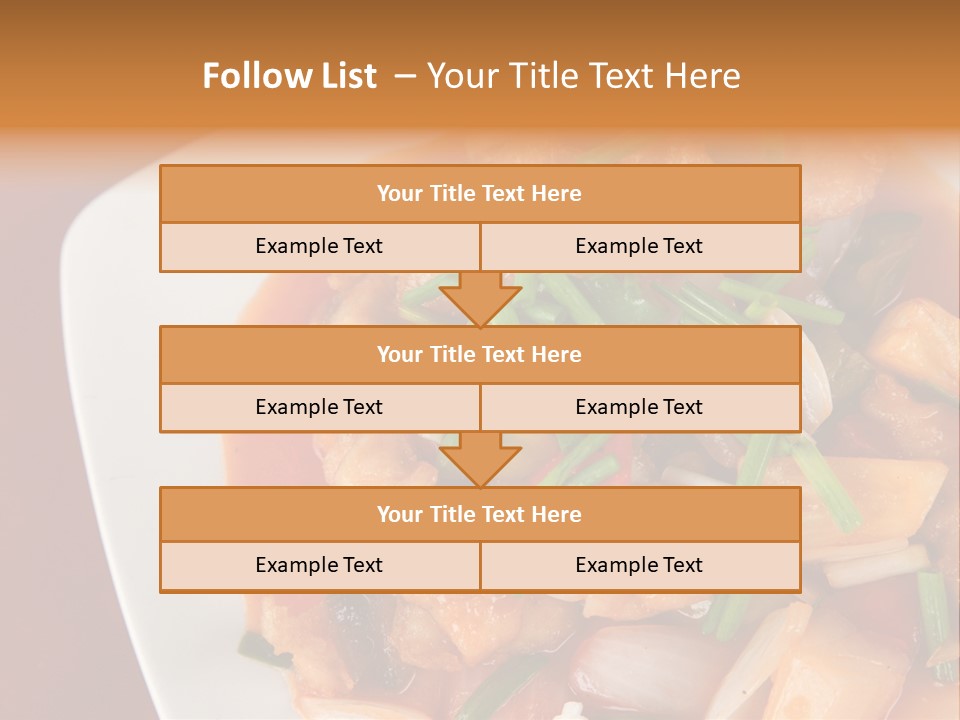 Vegetable Stir Food PowerPoint Template