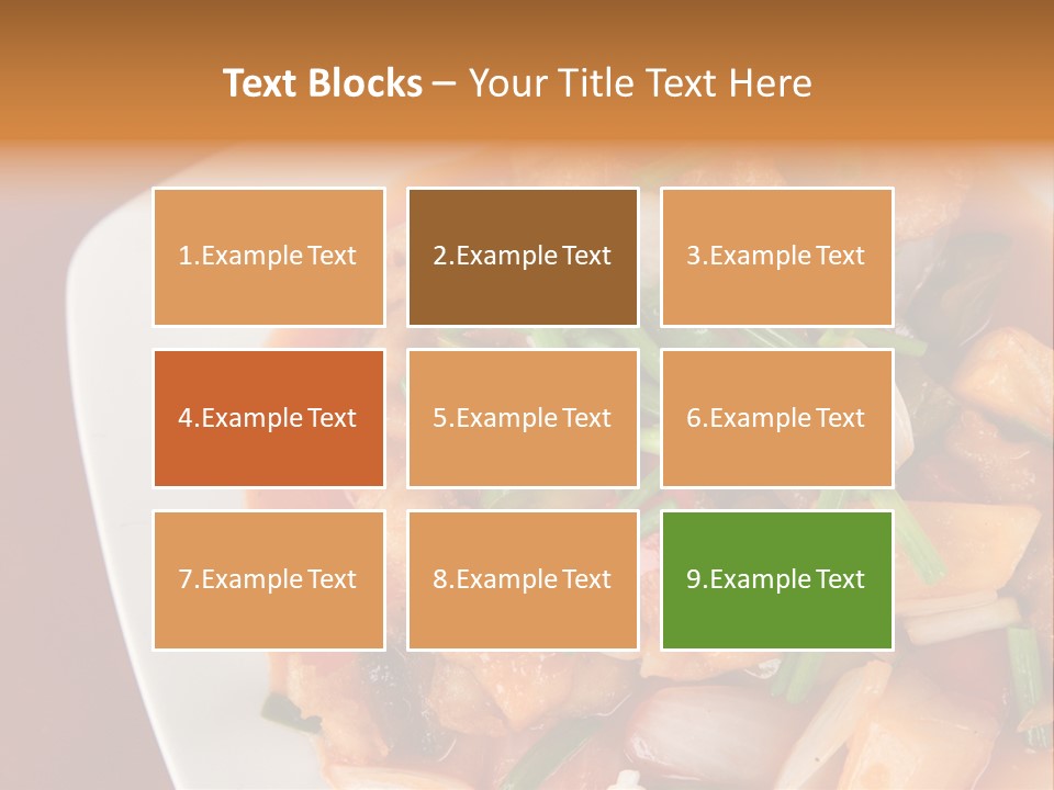 Vegetable Stir Food PowerPoint Template
