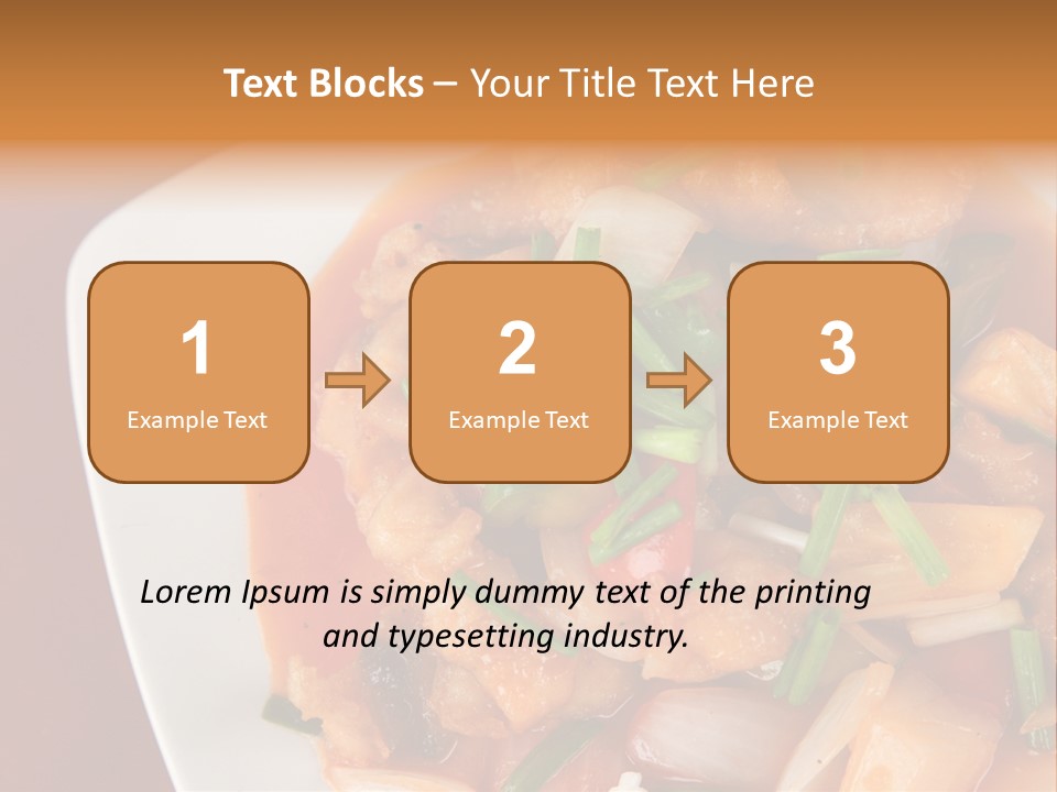Vegetable Stir Food PowerPoint Template