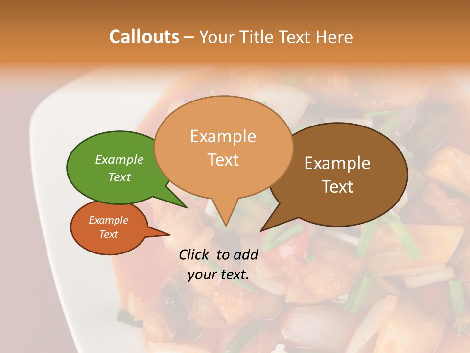 Vegetable Stir Food PowerPoint Template
