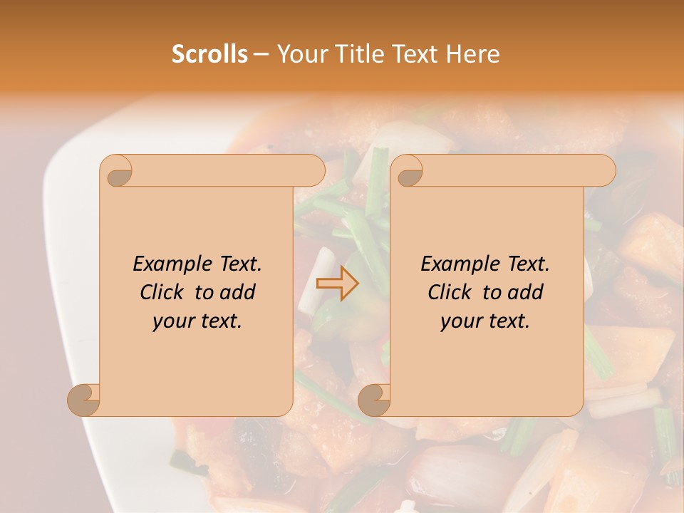 Vegetable Stir Food PowerPoint Template