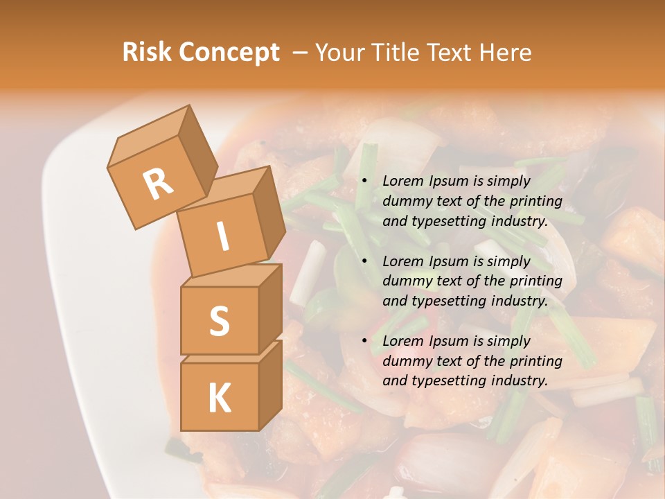 Vegetable Stir Food PowerPoint Template