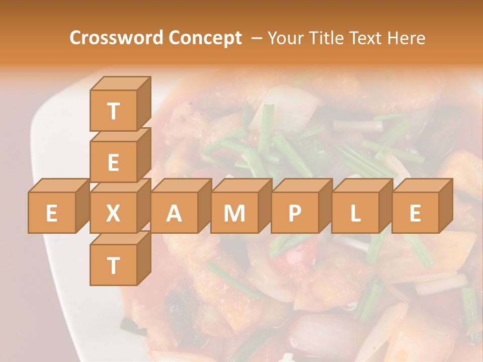 Vegetable Stir Food PowerPoint Template