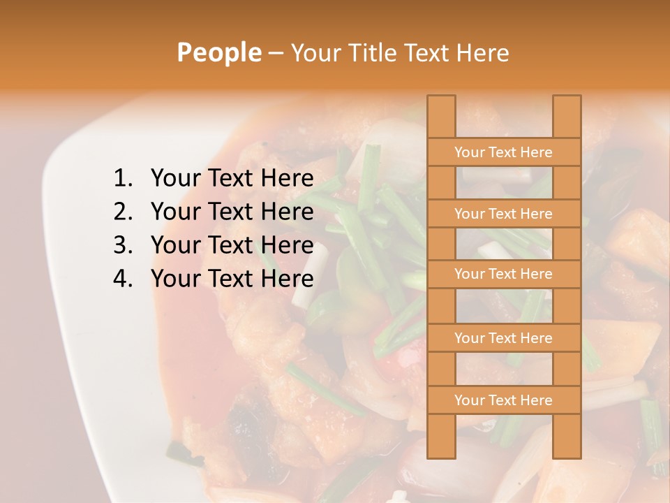 Vegetable Stir Food PowerPoint Template