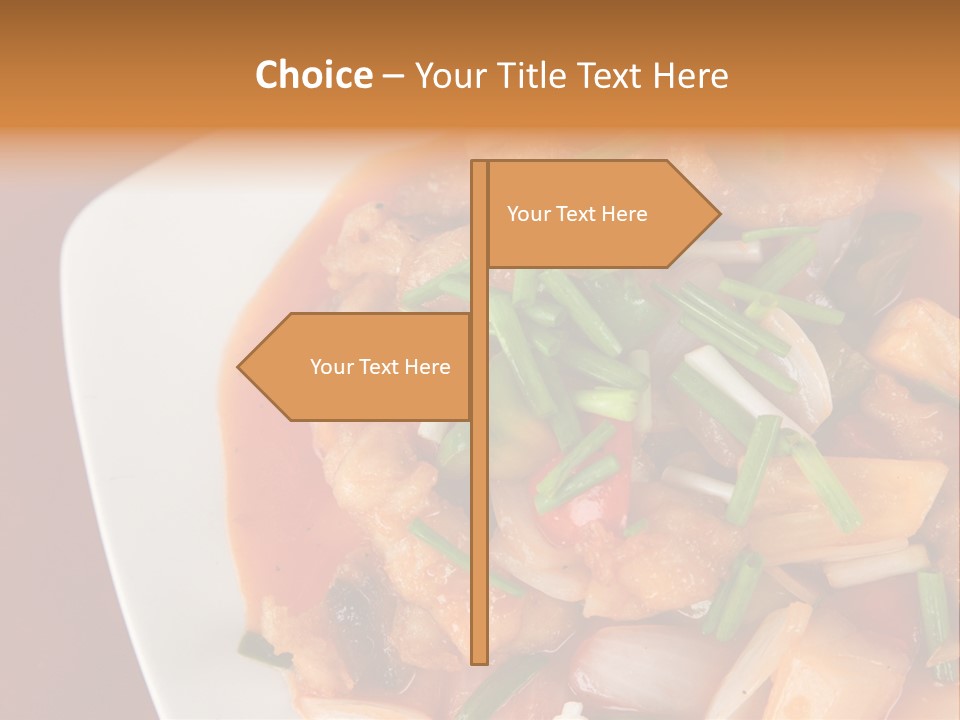 Vegetable Stir Food PowerPoint Template