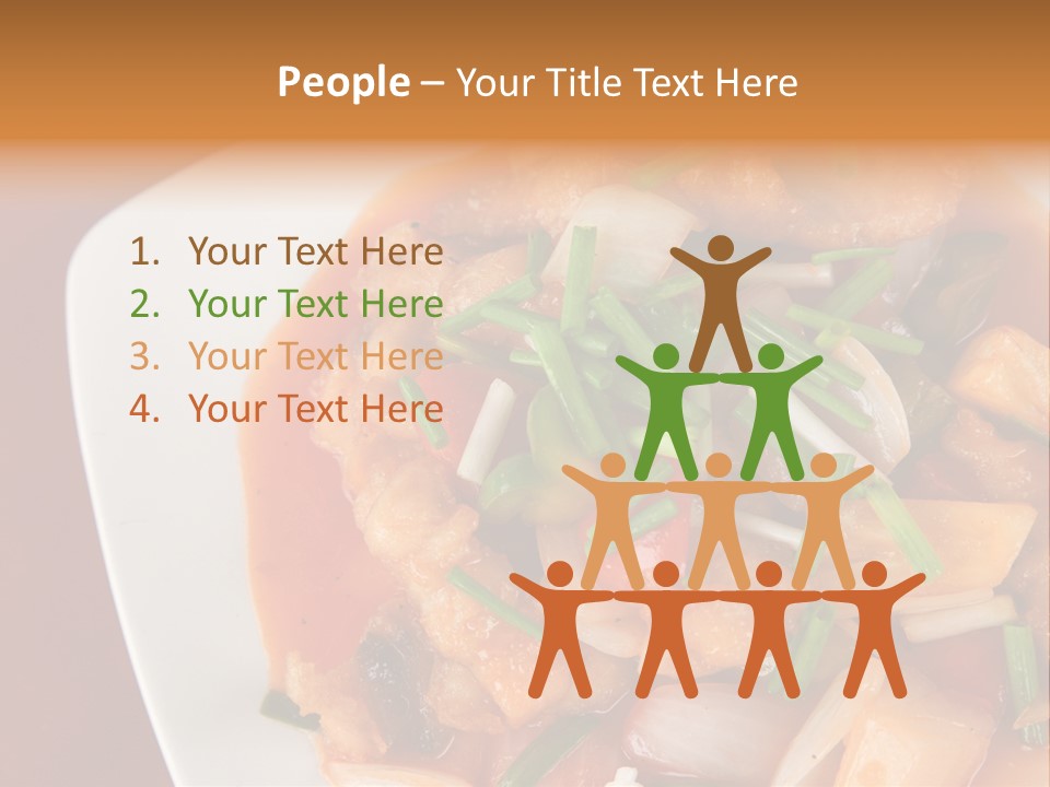 Vegetable Stir Food PowerPoint Template